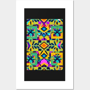 African Print Pattern Posters and Art